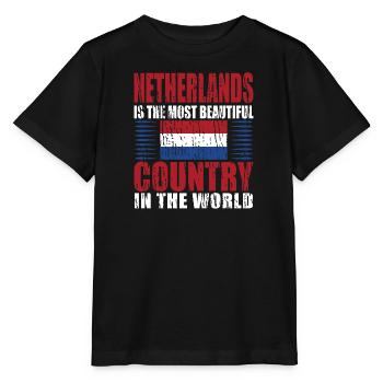 Dutch Netherlands Dutch roots - Stanley/Stella MINI CREATOR Kids’ T-Shirt - black - Front - Mikhail (115cm)