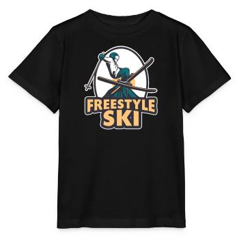Ski Freestyle Ski Trick Station de ski - T-shirt bio MINI CREATOR Stanley/Stella Enfant - noir - Devant - Mikhail (115cm)