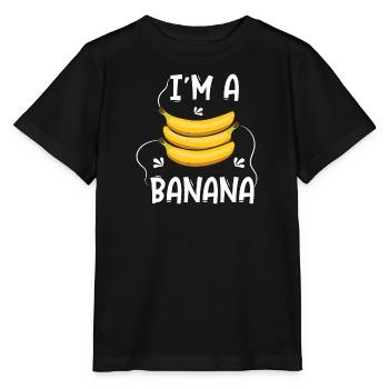 Banane - T-shirt bio MINI CREATOR Stanley/Stella Enfant - noir - Devant - Mikhail (115cm)
