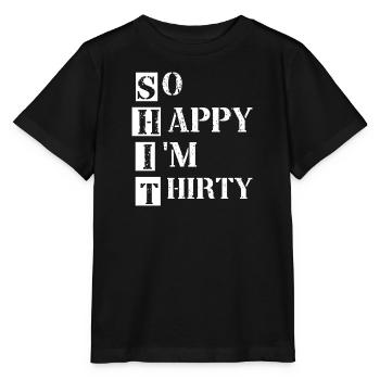 30. Geburtstag - 30 Jahre Baujahr Runder Dreißig - Stanley/Stella Kinder T-Shirt MINI CREATOR  - Schwarz - Vorne - Mikhail (115cm)