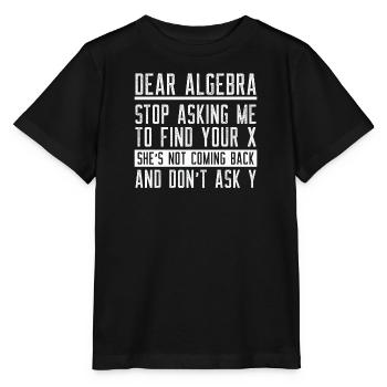 Mathématiques Mathématiques Mathématicien École Algèbre - T-shirt bio MINI CREATOR Stanley/Stella Enfant - noir - Devant - Mikhail (115cm)