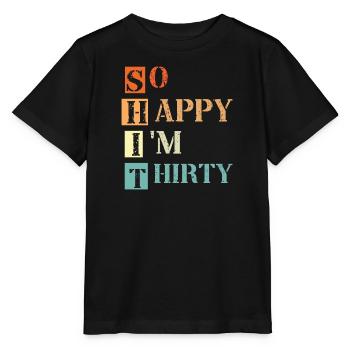 30. Geburtstag - 30 Jahre Baujahr Runder Dreißig - Stanley/Stella Kinder T-Shirt MINI CREATOR  - Schwarz - Vorne - Mikhail (115cm)