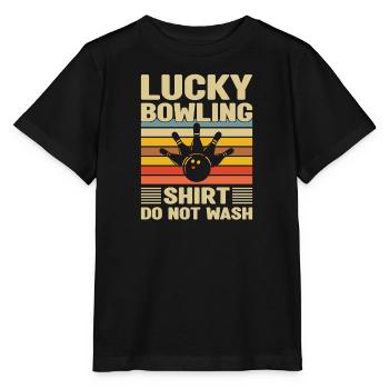 Bowling Cone Spareball Pins Ball Strike - T-shirt bio MINI CREATOR Stanley/Stella Enfant - noir - Devant - Mikhail (115cm)