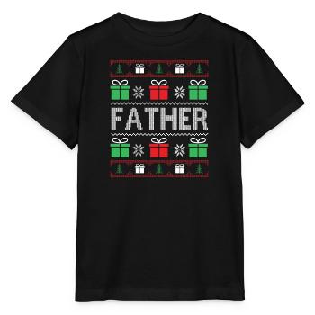 Cadeau Papa de Noël Look partenaire - T-shirt bio MINI CREATOR Stanley/Stella Enfant - noir - Devant - Mikhail (115cm)