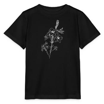 Fleurs roses Roses fleurs tropicales - T-shirt bio MINI CREATOR Stanley/Stella Enfant - noir - Devant - Mikhail (115cm)