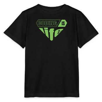Cadeau de programmeur développeur de logiciels - T-shirt bio MINI CREATOR Stanley/Stella Enfant - noir - Devant - Mikhail (115cm)