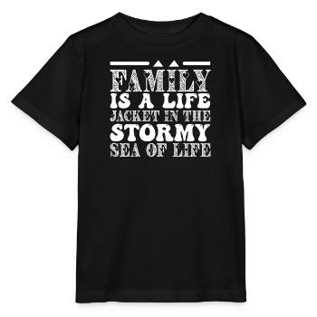 Familienmensch Opa Oma Familienfeier Enkel Kinder - Stanley/Stella Kinder T-Shirt MINI CREATOR  - Schwarz - Vorne - Mikhail (115cm)
