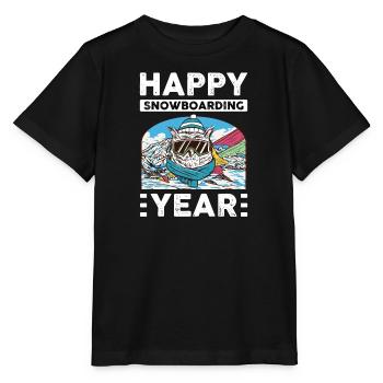 Snowboard Winter Skihütte Kind Schnee Snowboarder - Stanley/Stella Kinder T-Shirt MINI CREATOR  - Schwarz - Vorne - Mikhail (115cm)