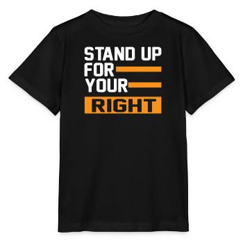 Droits de l’homme Politique Manifestation sur la liberté - T-shirt bio MINI CREATOR Stanley/Stella Enfant - noir - Devant - Mikhail (115cm)