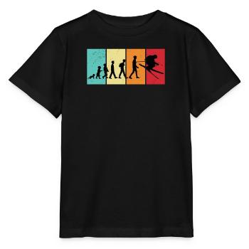 Skispringer Skispringen Wintersport Extremsport - Stanley/Stella Kinder T-Shirt MINI CREATOR  - Schwarz - Vorne - Mikhail (115cm)