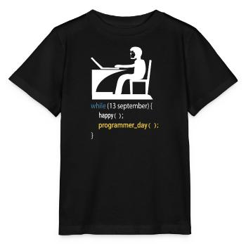 Cadeau de programmeur développeur de logiciels - T-shirt bio MINI CREATOR Stanley/Stella Enfant - noir - Devant - Mikhail (115cm)