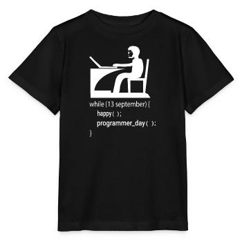 Cadeau de programmeur développeur de logiciels - T-shirt bio MINI CREATOR Stanley/Stella Enfant - noir - Devant - Mikhail (115cm)