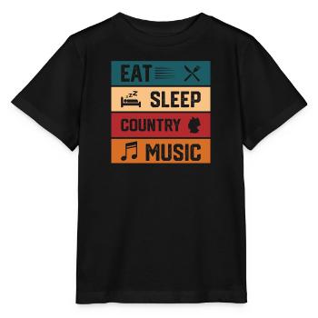 Country Music - Stanley/Stella MINI CREATOR Kids’ T-Shirt - black - Front - Mikhail (115cm)