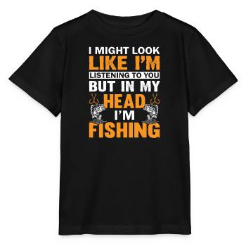 Therapie Angeln See Karpfen Angler Fischer Köder - Stanley/Stella Kinder T-Shirt MINI CREATOR  - Schwarz - Vorne - Mikhail (115cm)