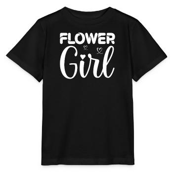 cool flower girl wedding flower child gift - Stanley/Stella MINI CREATOR Kids’ T-Shirt - black - Front - Mikhail (115cm)