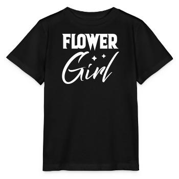 cool flower girl wedding flower child gift - Stanley/Stella MINI CREATOR Kids’ T-Shirt - black - Front - Mikhail (115cm)