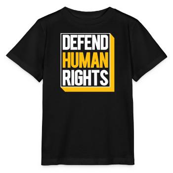 Droits de l’homme Politique Manifestation sur la liberté - T-shirt bio MINI CREATOR Stanley/Stella Enfant - noir - Devant - Mikhail (115cm)