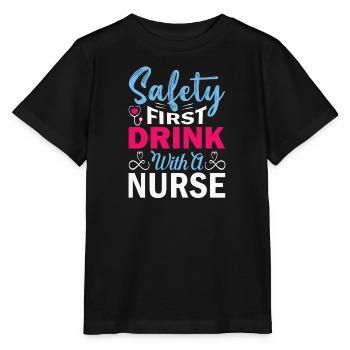 Arzthelferin Krankenpflegerin Arztpraxis Nadel - Stanley/Stella Kinder T-Shirt MINI CREATOR  - Schwarz - Vorne - Mikhail (115cm)