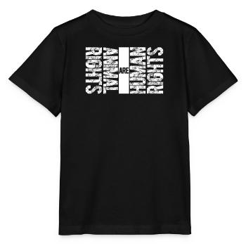 Tierschutz Naturschutz Respektiere Tierrechte - Stanley/Stella Kinder T-Shirt MINI CREATOR  - Schwarz - Vorne - Mikhail (115cm)