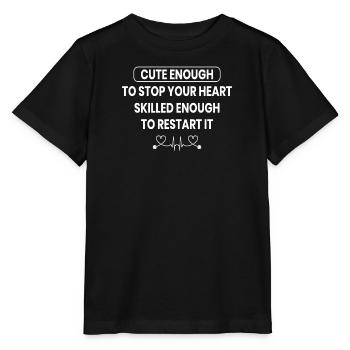 essen Anästhesist wiederholen schlaflabor - Stanley/Stella Kinder T-Shirt MINI CREATOR  - Schwarz - Vorne - Mikhail (115cm)