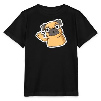 Süßer Mops Leben Welpe Hundebesitzer Mopsliebe - Stanley/Stella Kinder T-Shirt MINI CREATOR  - Schwarz - Vorne - Mikhail (115cm)
