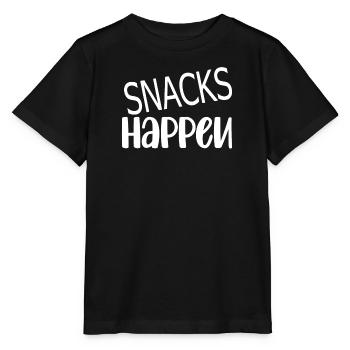 Snack Abendessen Speise Hungrig Naschen Essen - Stanley/Stella Kinder T-Shirt MINI CREATOR  - Schwarz - Vorne - Mikhail (115cm)