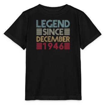 Legenden Geburtstag Dezember 1946 geboren Geschenk - Stanley/Stella Kinder T-Shirt MINI CREATOR  - Schwarz - Vorne - Mikhail (115cm)