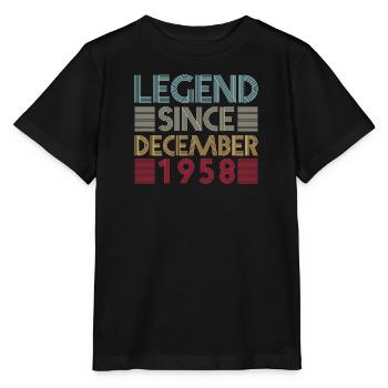 Legenden Geburtstag Dezember 1958 geboren Geschenk - Stanley/Stella Kinder T-Shirt MINI CREATOR  - Schwarz - Vorne - Mikhail (115cm)
