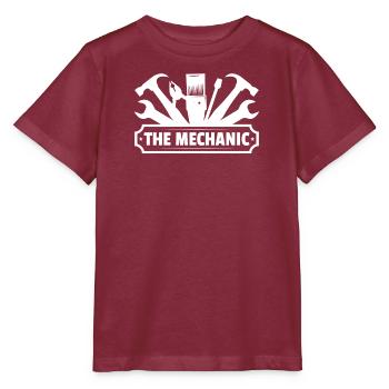 Mechanic Technician Craftsman Garage Car Hobbyist - Stanley/Stella MINI CREATOR Kids’ T-Shirt - burgundy - Front - Kain (125cm)