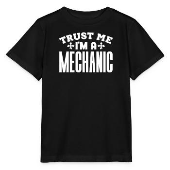 Mechaniker Techniker Handwerker Garage KFZ Bastler - Stanley/Stella Kinder T-Shirt MINI CREATOR  - Schwarz - Vorne - Mikhail (115cm)