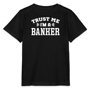 Bankangestellter Bank Bankier Geldinstitut - Stanley/Stella Kinder T-Shirt MINI CREATOR  - Schwarz - Vorne - Mikhail (115cm)