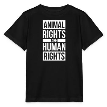 Tierschutz Naturschutz Respektiere Tierrechte - Stanley/Stella Kinder T-Shirt MINI CREATOR  - Schwarz - Vorne - Mikhail (115cm)