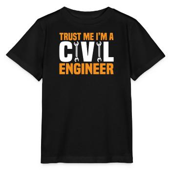 Ingénieur civil Construction de ponts Ingénieur en structure - T-shirt bio MINI CREATOR Stanley/Stella Enfant - noir - Devant - Mikhail (115cm)