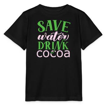 Je suis un buveur de chocolat chaud Choco Drink - T-shirt bio MINI CREATOR Stanley/Stella Enfant - noir - Devant - Mikhail (115cm)