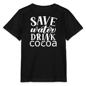Je suis un buveur de chocolat chaud Choco Drink - T-shirt bio MINI CREATOR Stanley/Stella Enfant - noir - Devant - Mikhail (115cm)