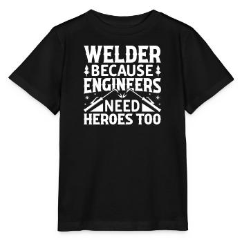 Schweißer Beruf Hitze Stahl Gas WIG MAG Schweißen - Stanley/Stella Kinder T-Shirt MINI CREATOR  - Schwarz - Vorne - Mikhail (115cm)