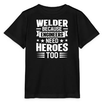 Schweißer Beruf Hitze Stahl Gas WIG MAG Schweißen - Stanley/Stella Kinder T-Shirt MINI CREATOR  - Schwarz - Vorne - Mikhail (115cm)