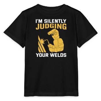 Schweißer Beruf Hitze Stahl Gas WIG MAG Schweißen - Stanley/Stella Kinder T-Shirt MINI CREATOR  - Schwarz - Vorne - Mikhail (115cm)