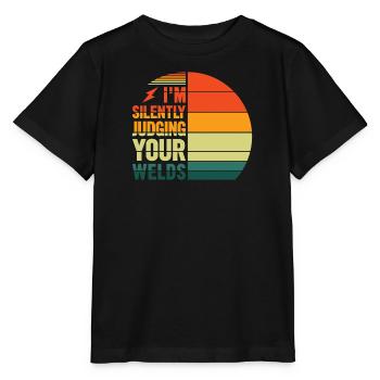 Schweißer Beruf Hitze Stahl Gas WIG MAG Schweißen - Stanley/Stella Kinder T-Shirt MINI CREATOR  - Schwarz - Vorne - Mikhail (115cm)
