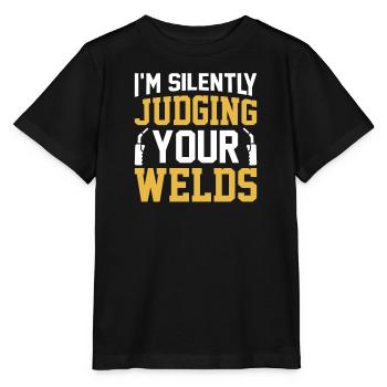 Schweißer Beruf Hitze Stahl Gas WIG MAG Schweißen - Stanley/Stella Kinder T-Shirt MINI CREATOR  - Schwarz - Vorne - Mikhail (115cm)