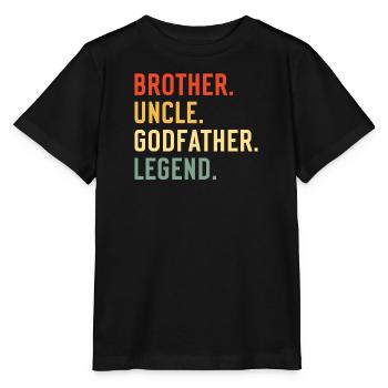 Godfather Godchild Gift Godfather Godfather Uncle - Stanley/Stella MINI CREATOR Kids’ T-Shirt - black - Front - Mikhail (115cm)