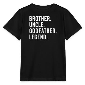 Godfather Godchild Gift Godfather Godfather Uncle - Stanley/Stella MINI CREATOR Kids’ T-Shirt - black - Front - Mikhail (115cm)