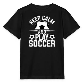 Joueur de football Football Ball Club - T-shirt bio MINI CREATOR Stanley/Stella Enfant - noir - Devant - Mikhail (115cm)