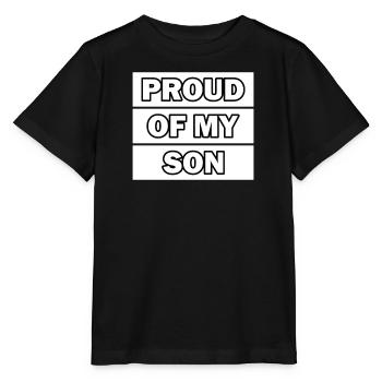Je suis fier de mon fils - T-shirt bio MINI CREATOR Stanley/Stella Enfant - noir - Devant - Mikhail (115cm)