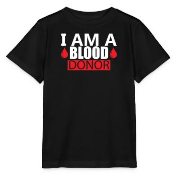 Blood donation Blood donations Blood donors - Stanley/Stella MINI CREATOR Kids’ T-Shirt - black - Front - Mikhail (115cm)