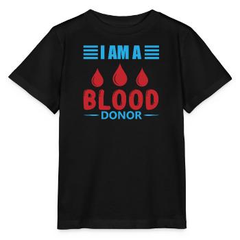 Blood donation Blood donations Blood donors - Stanley/Stella MINI CREATOR Kids’ T-Shirt - black - Front - Mikhail (115cm)