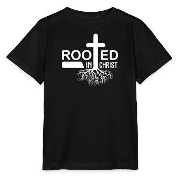 Christianisme Jésus Religion Foi Croix Prière - T-shirt bio MINI CREATOR Stanley/Stella Enfant - noir - Devant - Mikhail (115cm)