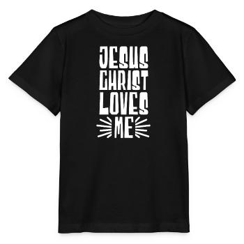 Christianisme Jésus Religion Foi Croix Prière - T-shirt bio MINI CREATOR Stanley/Stella Enfant - noir - Devant - Mikhail (115cm)