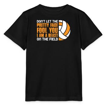 Volleyball Volley Aufschlag Volleyballspieler - Stanley/Stella Kinder T-Shirt MINI CREATOR  - Schwarz - Vorne - Mikhail (115cm)