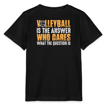 Volleyball volley serve volleyball player - Stanley/Stella MINI CREATOR Kids’ T-Shirt - black - Front - Mikhail (115cm)